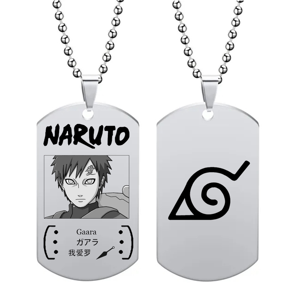 Vòng cổ Mặt naruto akatsuki itachi kakashi uzumaki ninja Bằng Thép Không Gỉ Thời Trang Cho Nam Và Nữ