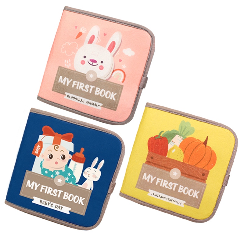 Sách vải cho bé sách bận Phát triển vận động tinh giáo dục sớm Đồ chơi montessori
