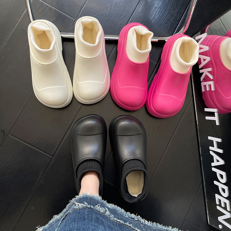 Phụ nữ thời trang đi giày cotton và giày ấm