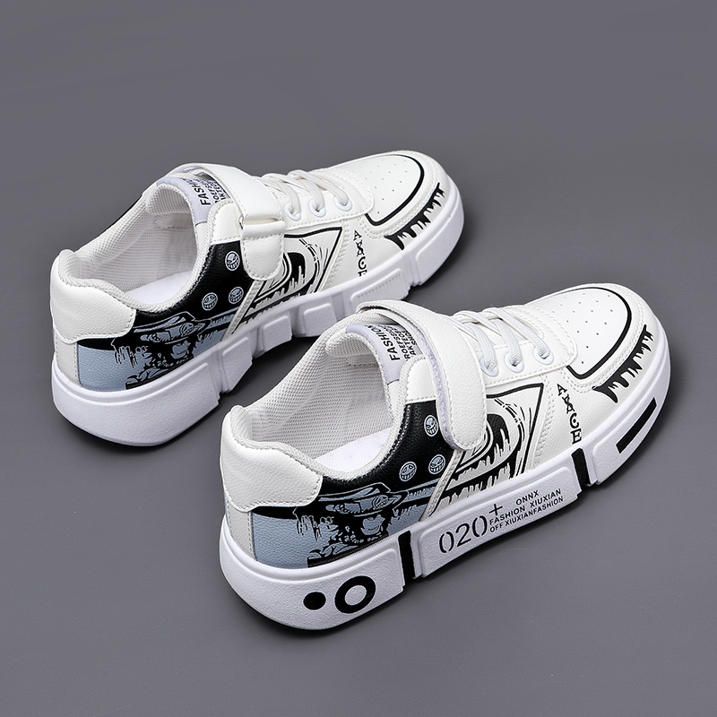 Giày Thể Thao Chạy Bộ Cổ Cao Thiết Kế Thời Trang In Hình Anime One Piece Luffy Giản Dị Dành Cho Trẻ Em Nam Nữ
