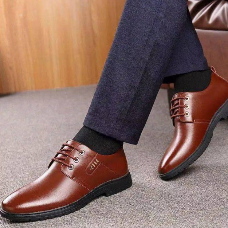 Giày Da Bò Đế Thấp Thoải Mái Thời Trang Cho Nam