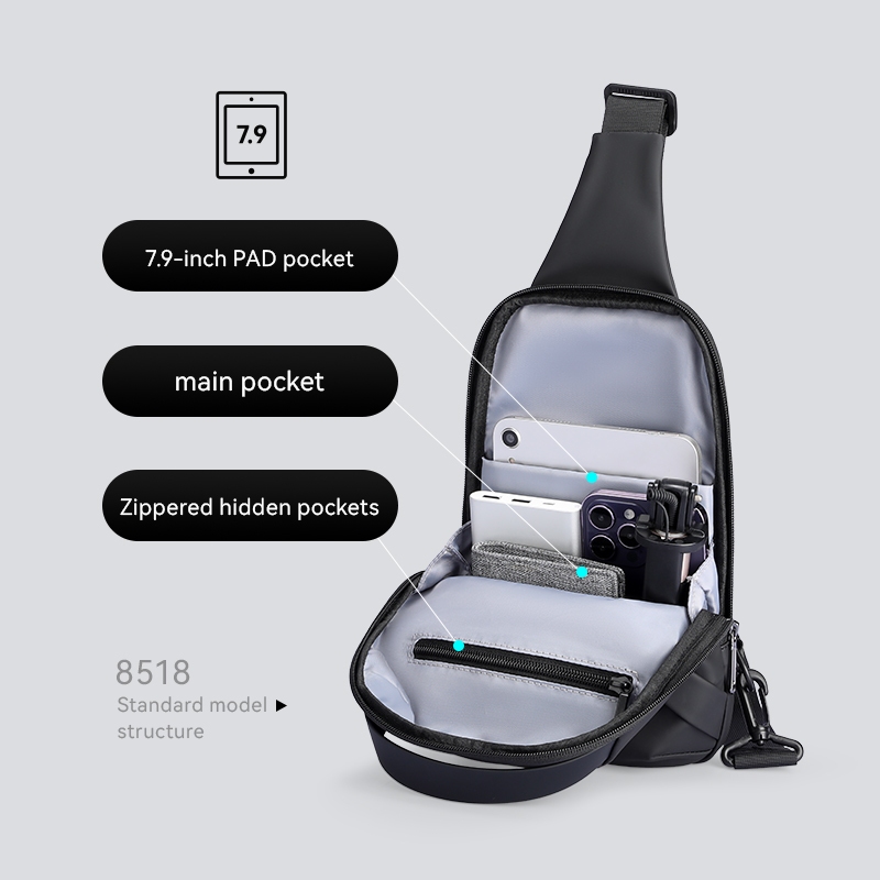 Túi đeo chéo MARK RYDEN MR8518 chống thấm nước kiểu dáng đơn giản thời trang cho nam