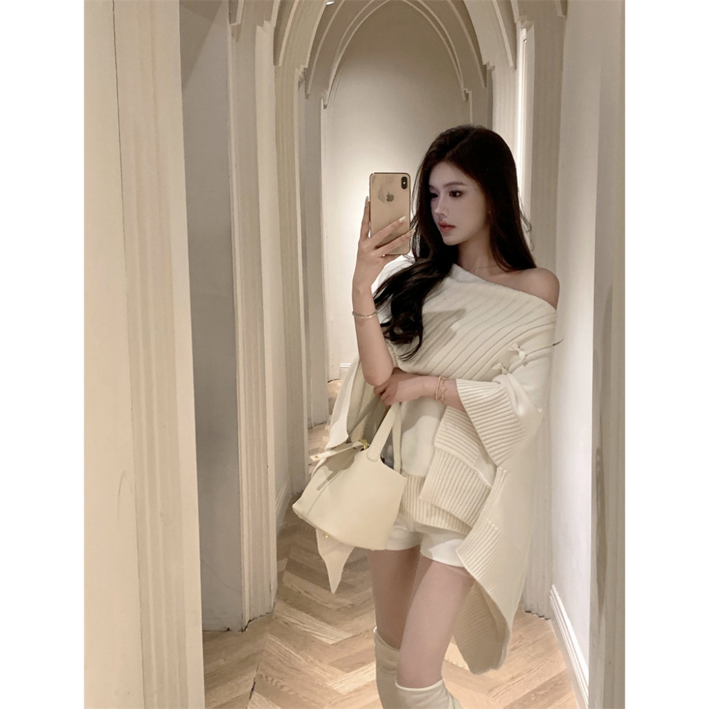 Kumikumi Áo Choàng Dệt Kim Dáng Rộng Thời Trang Cho Nữ