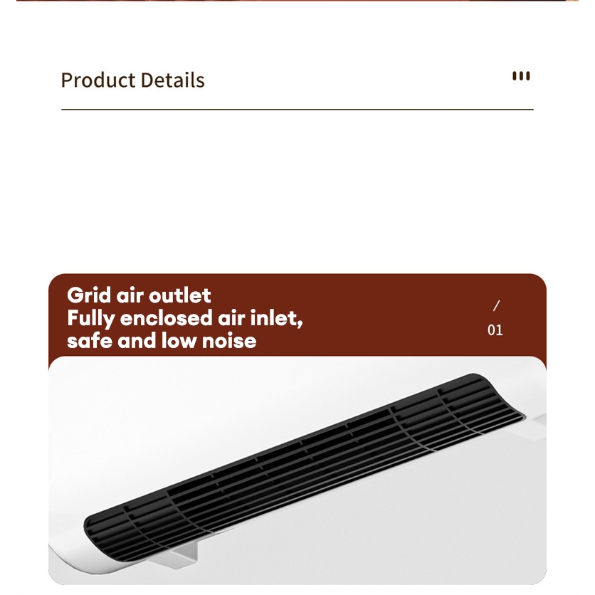 JIASHI Máy Sưởi Gia Đình Nhỏ Máy Sấy Phòng Tắm Máy Sưởi Tiết Kiệm Năng Lượng Treo Tường