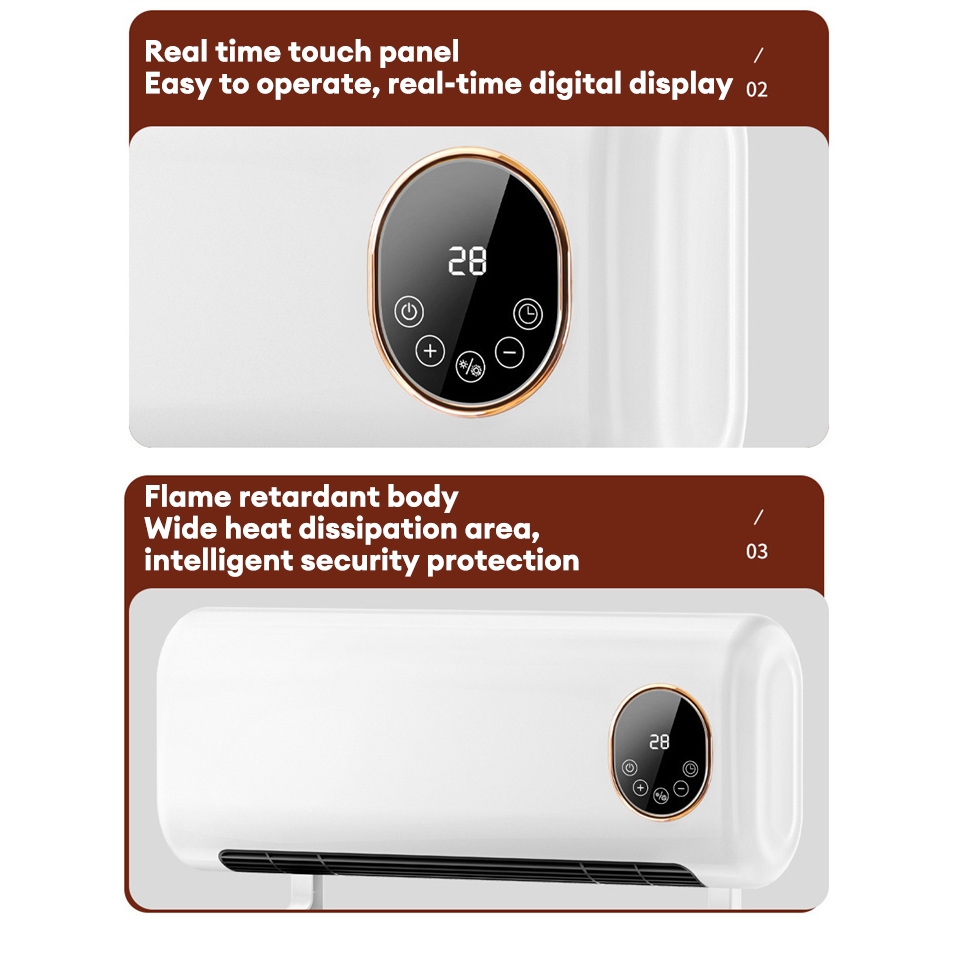 JIASHI Máy Sưởi Gia Đình Nhỏ Máy Sấy Phòng Tắm Máy Sưởi Tiết Kiệm Năng Lượng Treo Tường