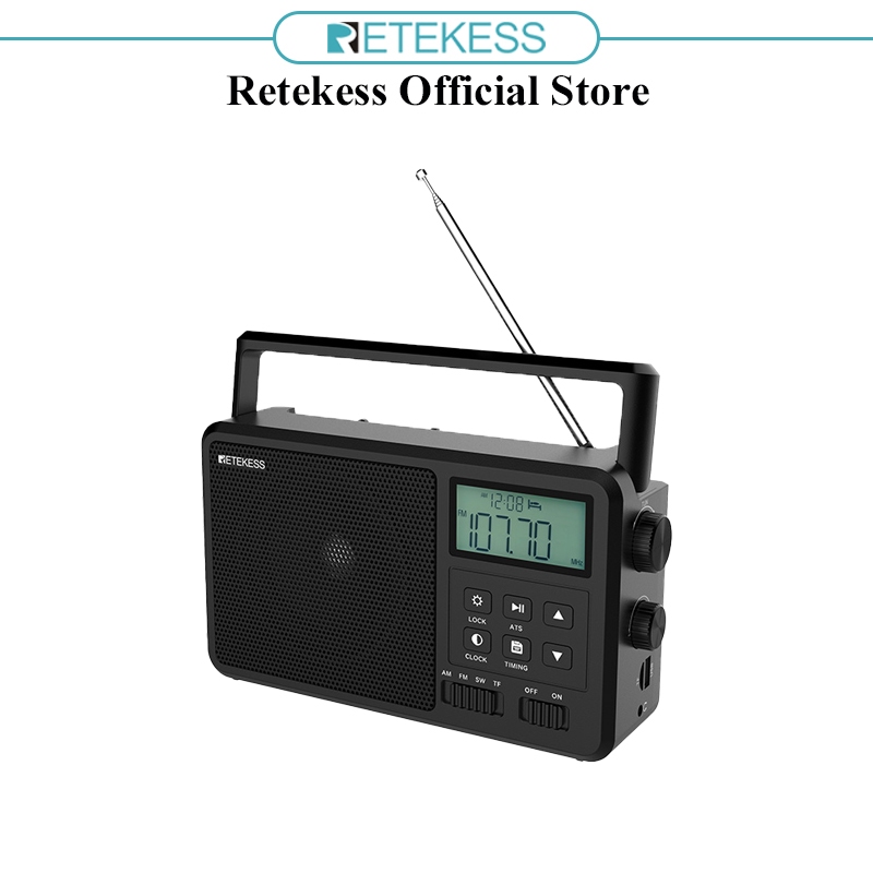 Radio bluetooth retekess tr638 Có Màn Hình lcd Cho Người Lớn Tuổi