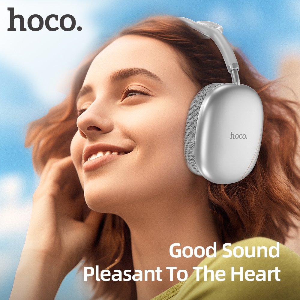 Hoco Tai Nghe Chơi Game w35 air bluetooth 5.3 hifi Hỗ Trợ Thẻ aux / tf Và Phụ Kiện