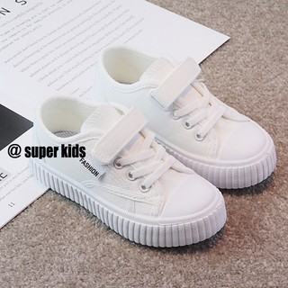 SUPER KIDS Giày vải cho bé gái giày trẻ em cuhk giày thể thao trẻ em và bé gái giày vải đế mềm giản dị