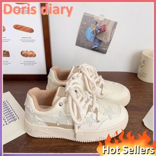 Giày thể thao cột dây chống trượt thoải mái phong cách hàn quốc cho nữ