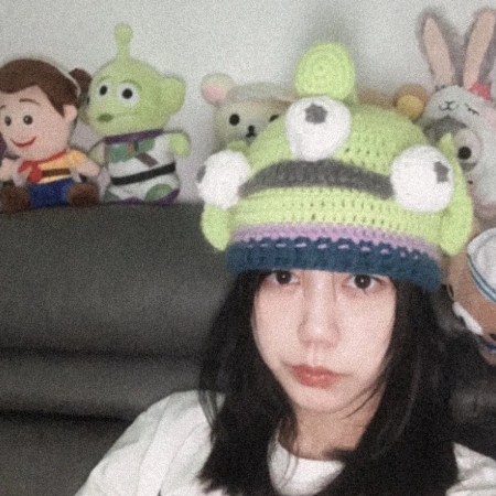 YAOLI  Mũ Trùm Đầu Giữ Ấm Mùa Đông In Hoạt Hình Quái Vật Vui Nhộn Sáng Tạo Cho Nữ