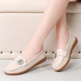Giày da đế mềm thoải mái cho nữ