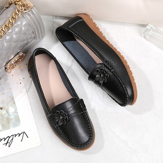 Giày Da Đế Mềm Thoải Mái Cho Nữ