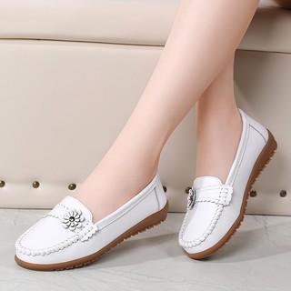 Giày Da Đế Mềm Thoải Mái Cho Nữ