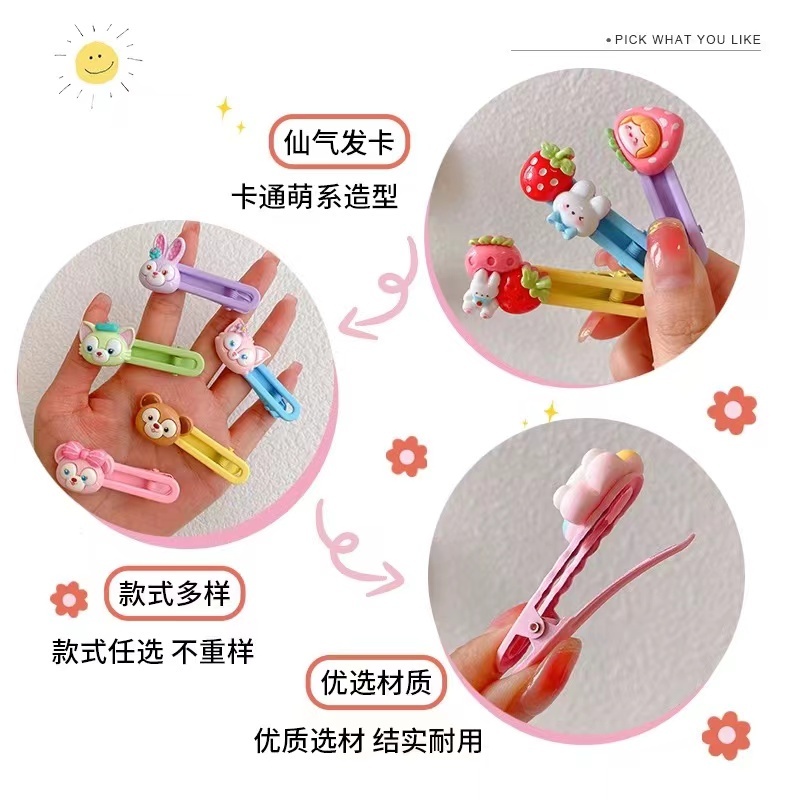 Kẹp Tóc Mái Ngang Hình Hoạt Hình Dễ Thương Cho Bé