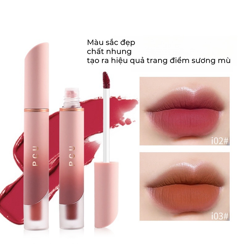 Son Kem Lì Lâu Trôi Nhung Trang Điểm Bề Mặt Sương Mù Không Cần Trang Điểm Môi Màu Trắng Cấp