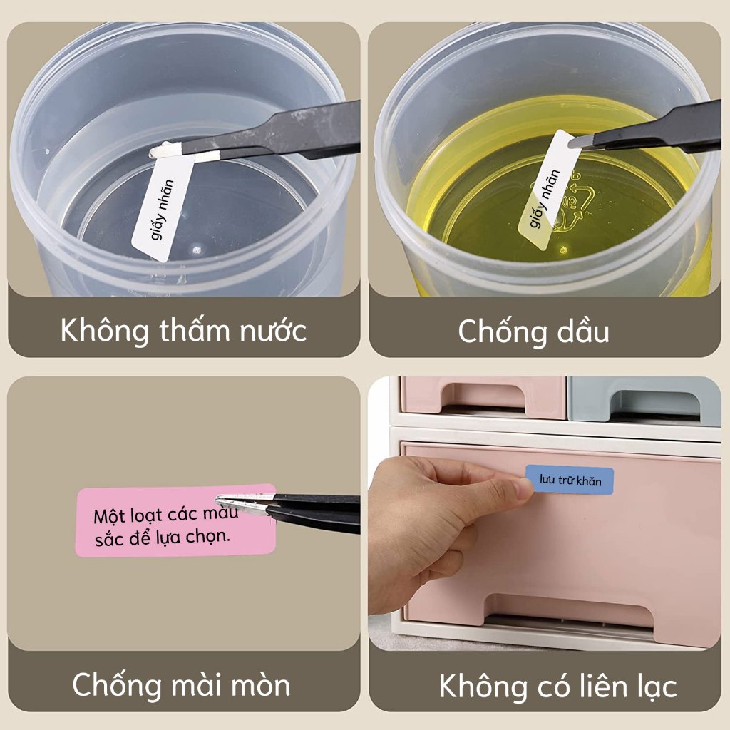 Nhãn Dán Tên Bằng Giấy Chống Nước Phân Loại Cho Máy In Nimbot D11 / D101 / D110 / Nimbot D110 D11 D101