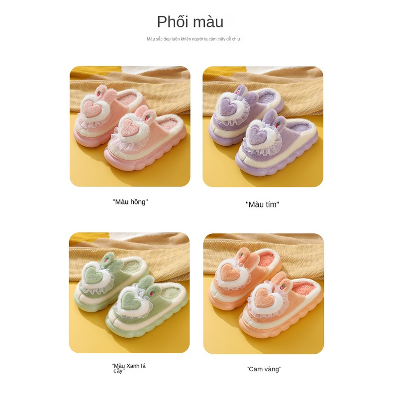 😍Dép đi trong nhà chất bông ấm áp mùa đông