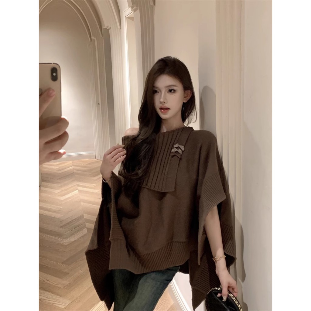 Kumikumi Áo Choàng Dệt Kim Dáng Rộng Thời Trang Cho Nữ