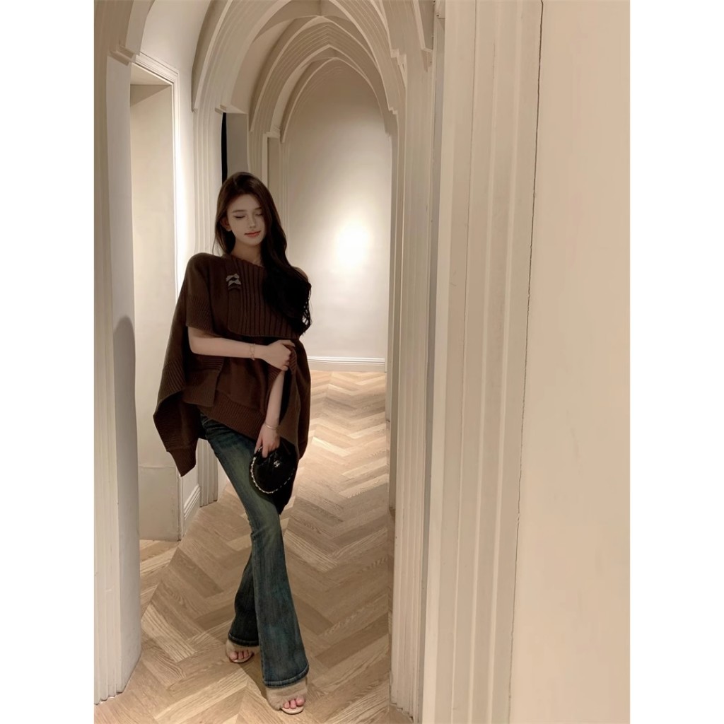 Kumikumi Áo Choàng Dệt Kim Dáng Rộng Thời Trang Cho Nữ