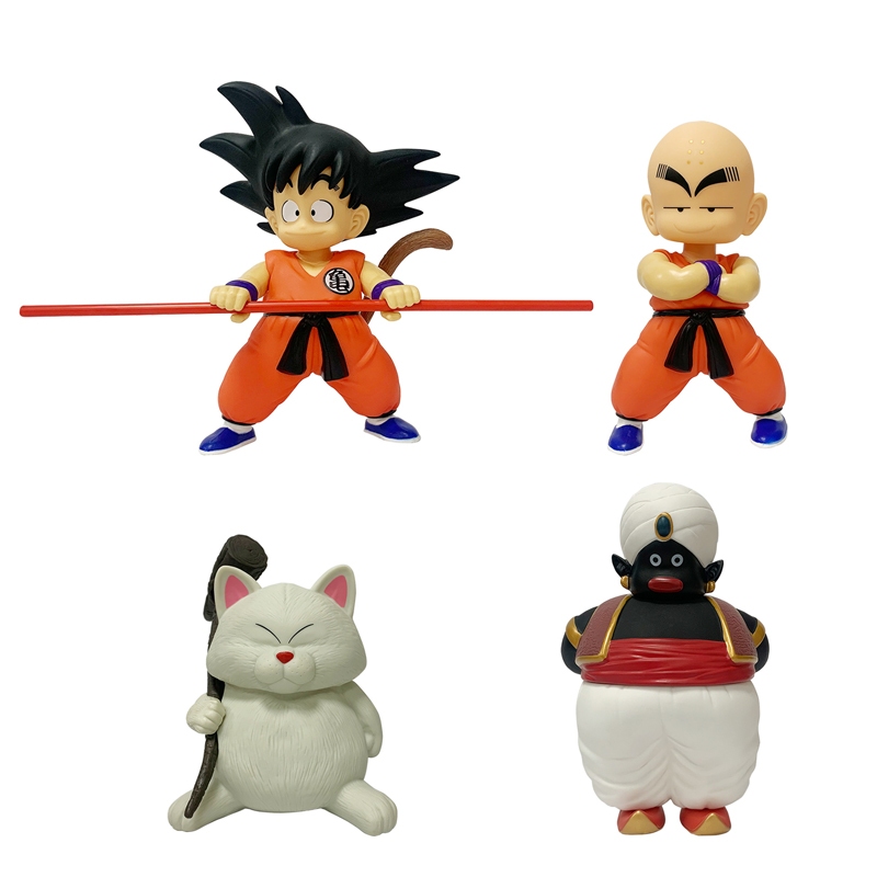 Mô Hình Nhân Vật son goku kuririn chiaotzu Uronilaf mr bobo Krin-sama Bằng pvc 14-21cm Trang Trí Bàn Làm Việc