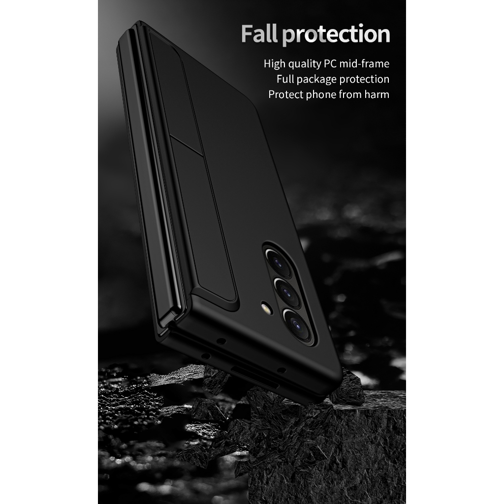 Ốp Bao Da Điện Thoại Siêu Mỏng Có Ngăn Đựng Bút Cho samsung galaxy z fold 5 4 3 2 fold5 fold4 fold2