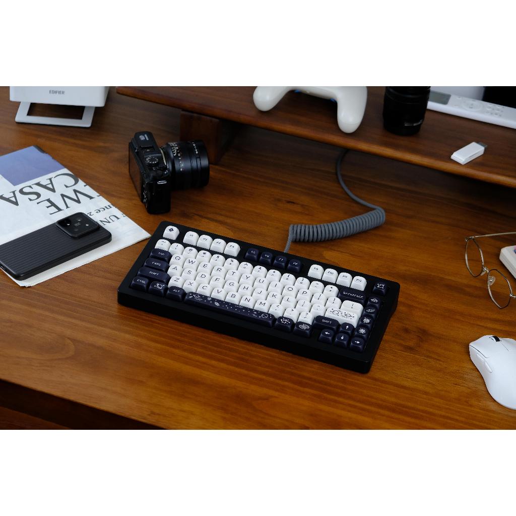 Keycaps GMK White Galaxy, 126 Phím Keycaps MOA Profile DYE-SUB Keycaps GMK được cá nhân hóa cho bàn phím cơ