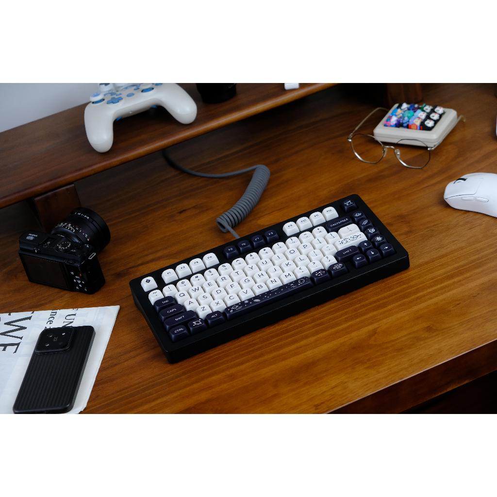 Keycaps GMK White Galaxy, 126 Phím Keycaps MOA Profile DYE-SUB Keycaps GMK được cá nhân hóa cho bàn phím cơ