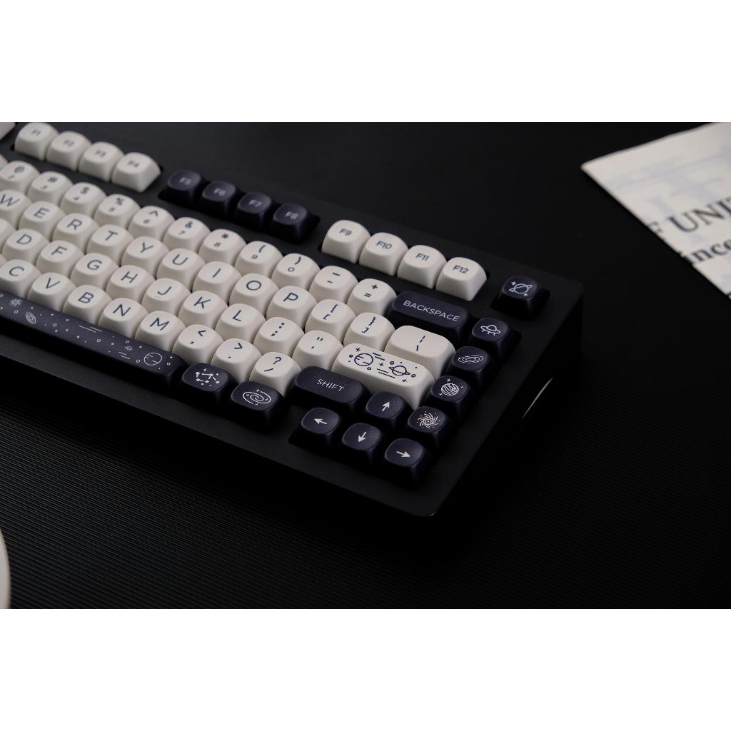 Keycaps GMK White Galaxy, 126 Phím Keycaps MOA Profile DYE-SUB Keycaps GMK được cá nhân hóa cho bàn phím cơ