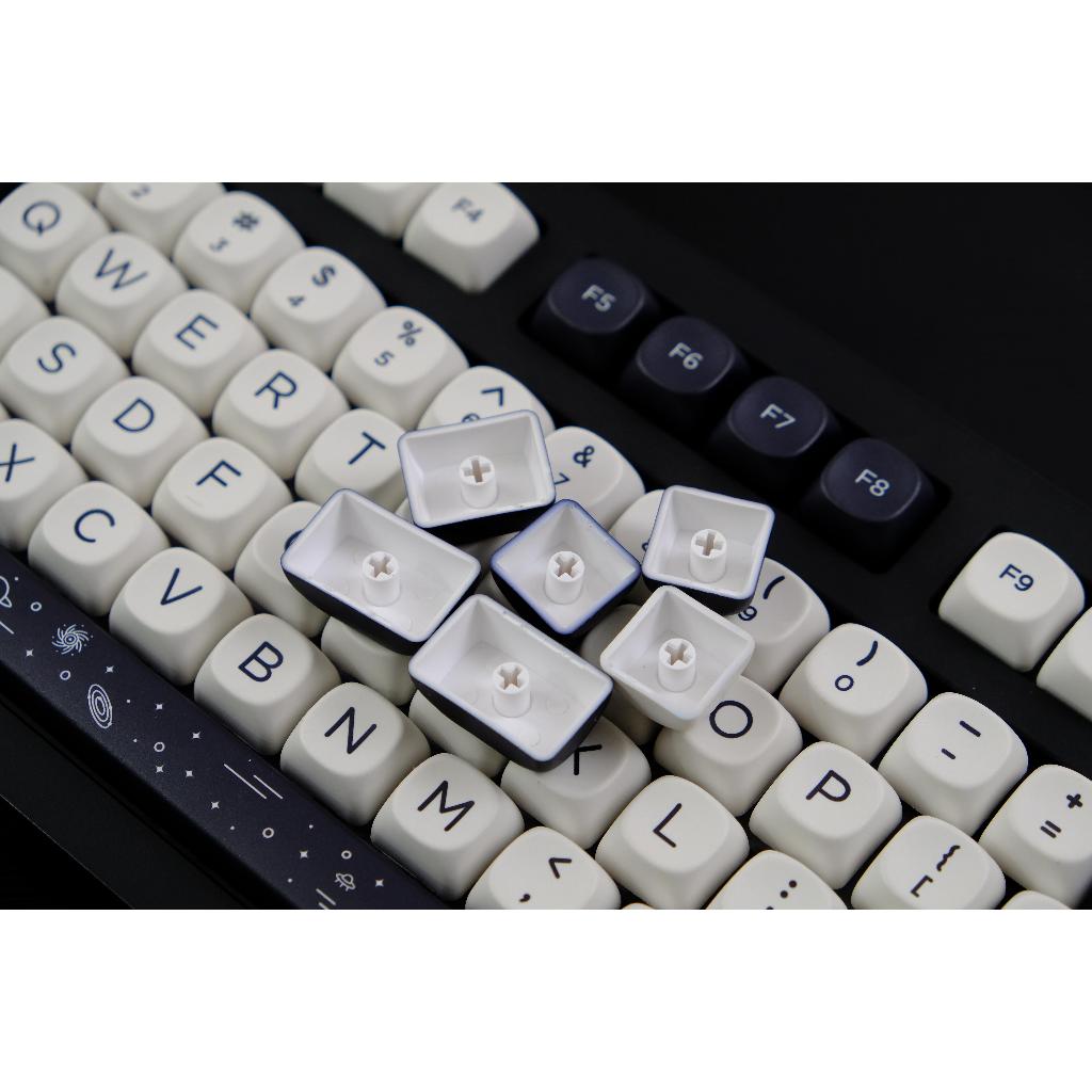 Keycaps GMK White Galaxy, 126 Phím Keycaps MOA Profile DYE-SUB Keycaps GMK được cá nhân hóa cho bàn phím cơ