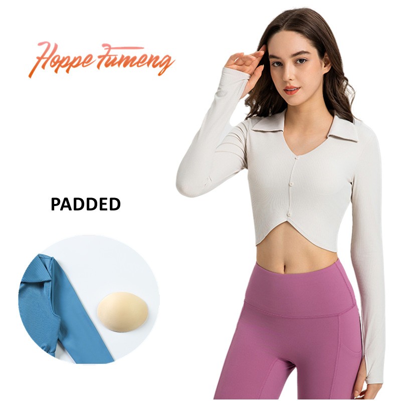 Hoppe fumeng Áo Dài Tay Có Đệm Ngực Gợi Cảm Giảm Béo