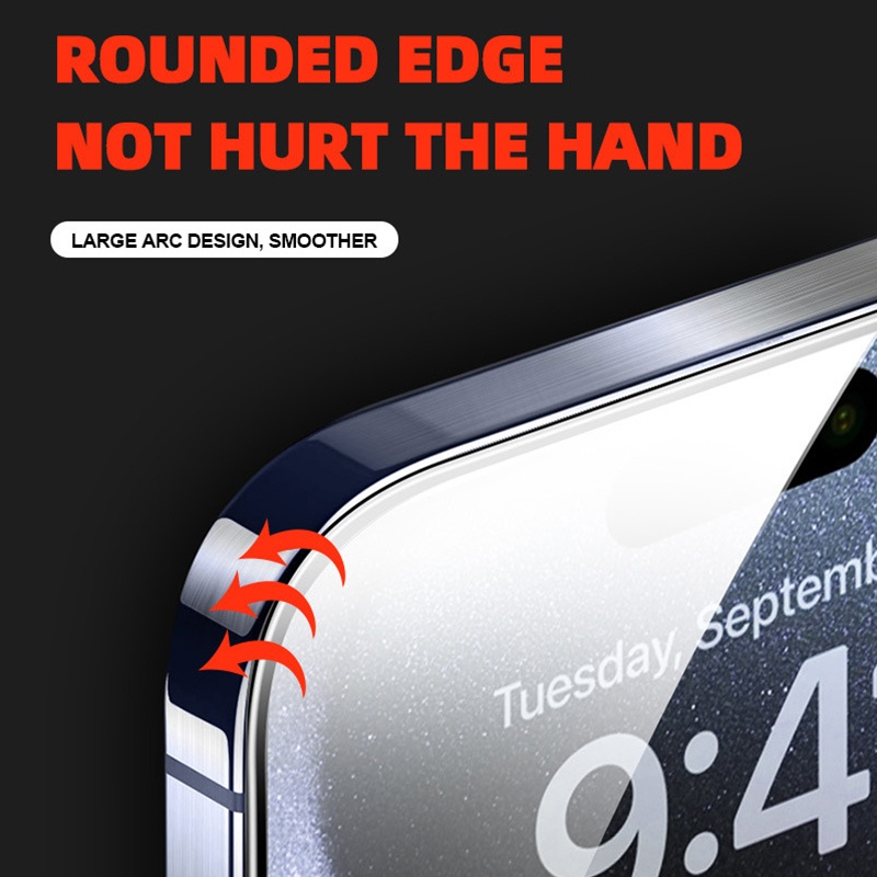 Kính Cường Lực hd Bảo Vệ Toàn Màn Hình Chống Dấu Vân Tay Cho iphone 15 / iphone 15 pro / iphone 15 pro max