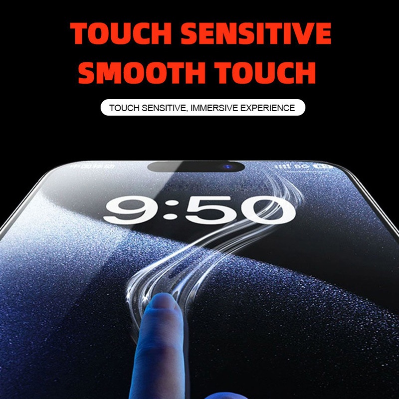 Kính Cường Lực hd Bảo Vệ Toàn Màn Hình Chống Dấu Vân Tay Cho iphone 15 / iphone 15 pro / iphone 15 pro max