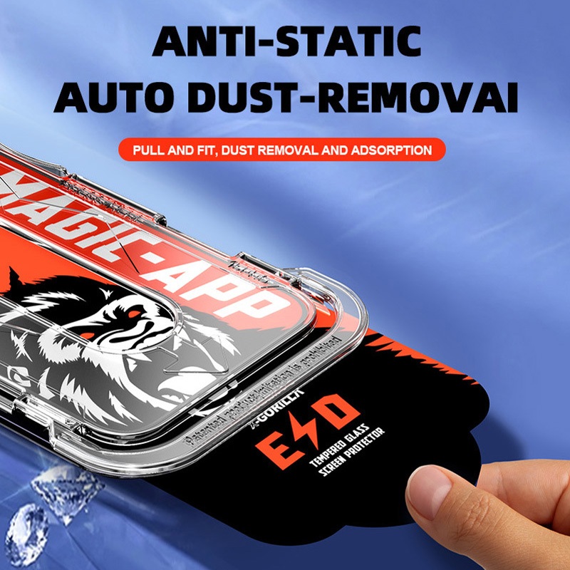 Kính Cường Lực hd Bảo Vệ Toàn Màn Hình Chống Dấu Vân Tay Cho iphone 15 / iphone 15 pro / iphone 15 pro max