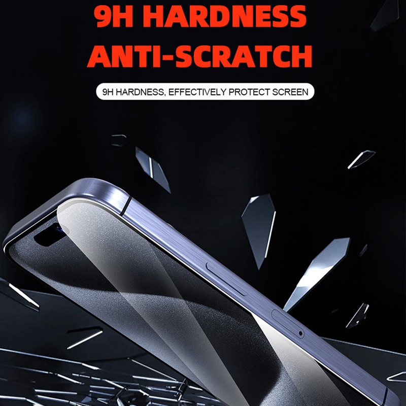 Kính Cường Lực hd Bảo Vệ Toàn Màn Hình Chống Dấu Vân Tay Cho iphone 15 / iphone 15 pro / iphone 15 pro max