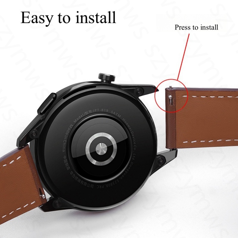 Dây Da 22mm Thay Thế Cho Đồng Hồ Thông Minh huawei gt4 46mm gt3 pro gt2e 22mm gt 4 3pro 2e