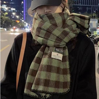 Apirily Khăn Choàng Cổ Nữ Tag Official Khăn Len Choàng Cổ Nam Nữ Thời Trang Chất Len Dày Ấm Áp Dài WSP23B0MUB 46Z231115