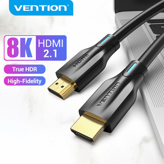Cáp HDMI 2.1 Vention tốc độ cao 48Gbps 8K@60Hz chuyển đổi DR Dolby Atmos eARC