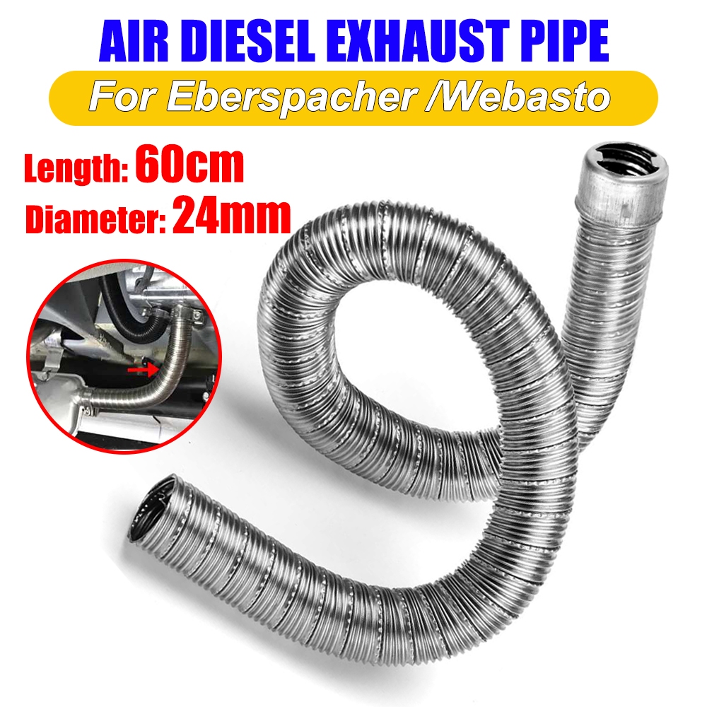 Ống Xả Khí diesel 60cm Bằng Thép Không Gỉ Màu Bạc Cho eberspacher webasto 36061296