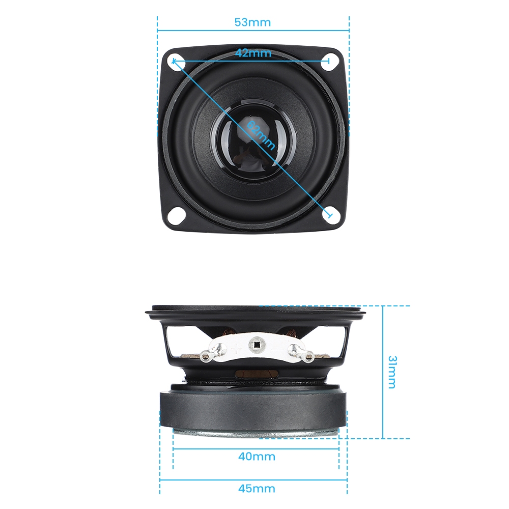 Aio Set 2 Loa Siêu Trầm 2 inch 4 ohm / 8 ohm 5w
