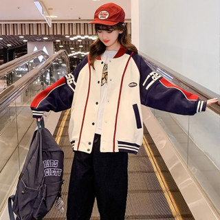 Áo Khoác Bóng Chày Phong Cách Hàn Quốc Thời Trang Xuân Thu Cho Bé Gái 3-14 Tuổi