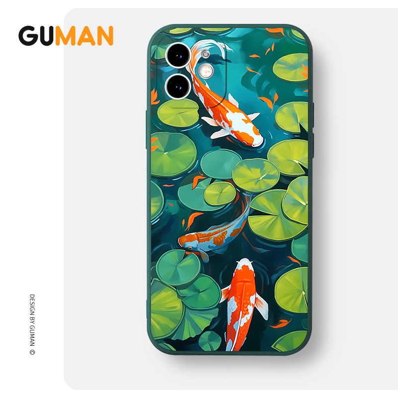 Ốp lưng GUMAN mềm độc lạ dễ thương đẹp Cho iPhone 15 14 13 12 11 Pro Max SE 2020 X XR XS 8 7 ip 6S 6 Plus kute xyb2541