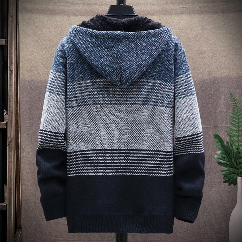 Thời trang dạo phố áo len cardigan màu khối dệt kim áo len cardigan dệt kim cho văn phòng