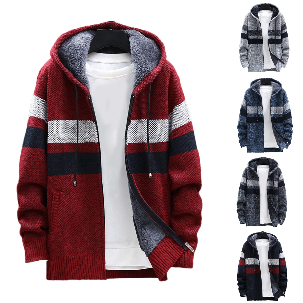 Thời trang dạo phố áo len cardigan màu khối dệt kim áo len cardigan dệt kim cho văn phòng