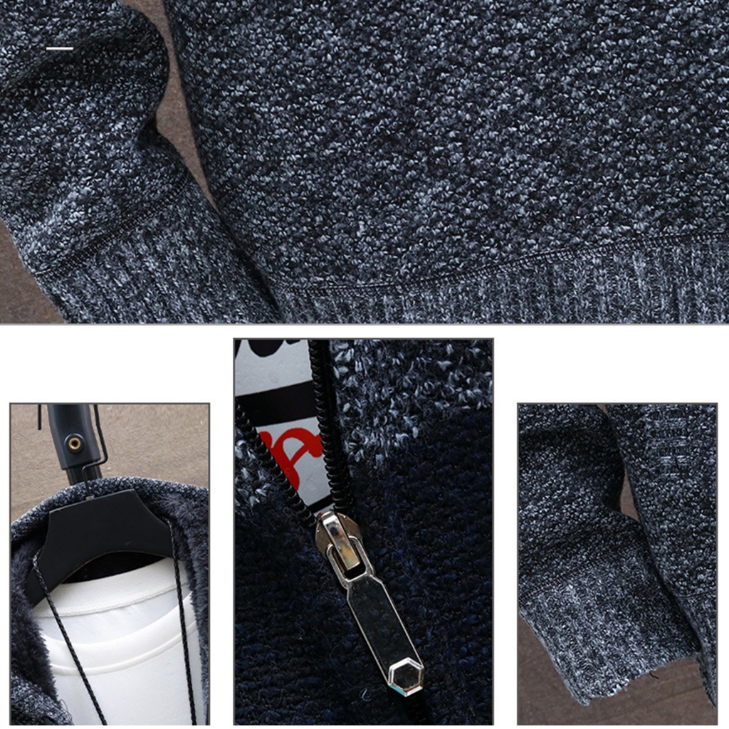 Thời trang dạo phố áo len cardigan màu khối dệt kim áo len cardigan dệt kim cho văn phòng