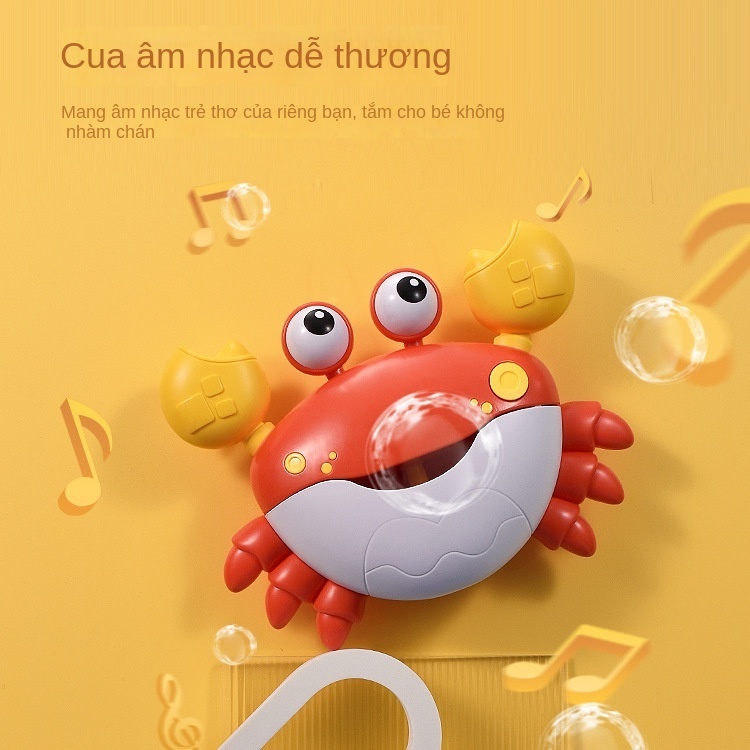 Đồ Chơi Tạo Bọt Bong Bóng Xà Phòng Hình Cua Có Nhạc Dành Cho Trẻ Em