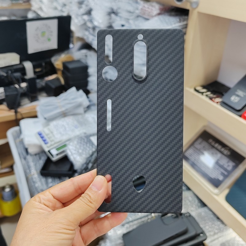 Bao Da Điện Thoại Bằng Sợi carbon Siêu Mỏng Chống Rơi Cho zte nubia red magic 8s pro Ốp
