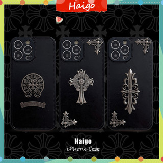 Ốp Điện Thoại Da Nhựa Cứng Họa Tiết chromehearts 3d Cho iphone 15 14 13 12 mini 11 pro max 6 / 6s 7 / 8plus se2 x / xs xr xsmax #HG6480