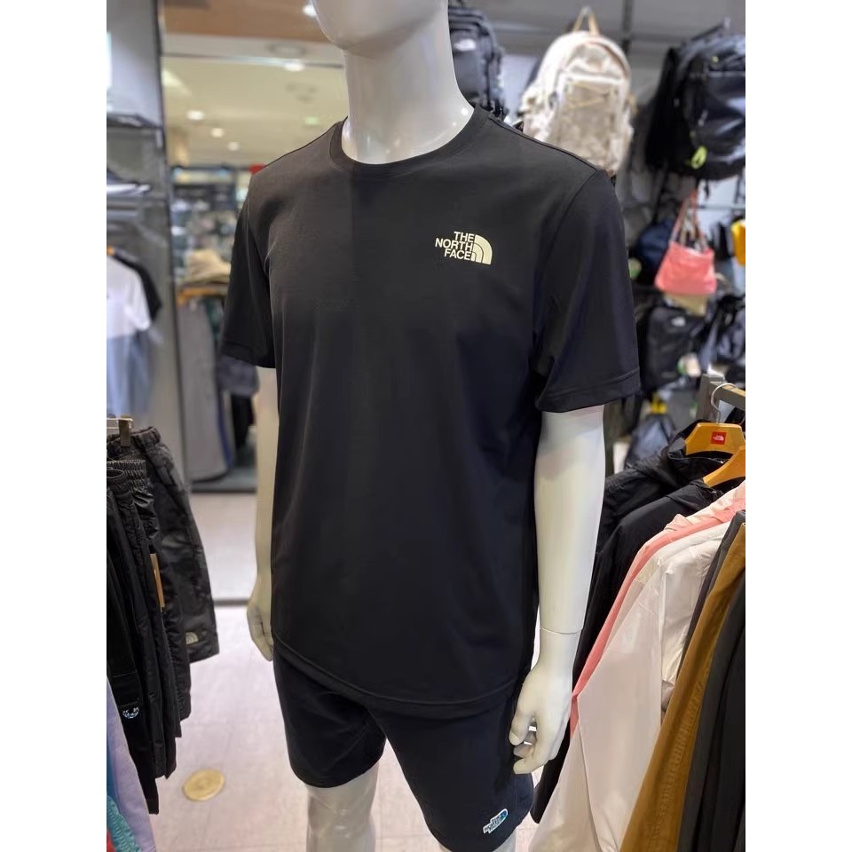 Áo Thun Thể Thao Tay Ngắn In Nhãn Lớn Kiểu Bắc Âu Họa Tiết Rằn Ri Cá Tính Cho Các Cặp Đôi