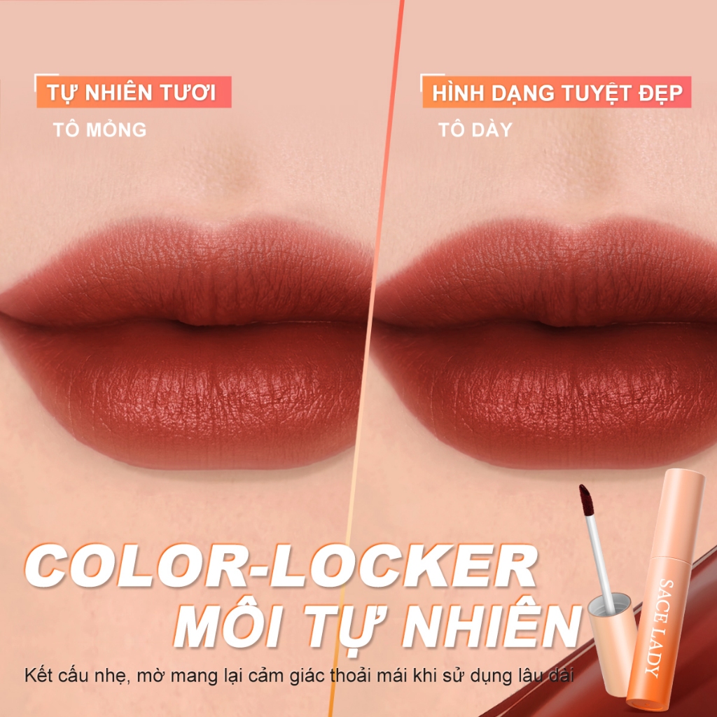 SACE LADY Son tint Lì Lâu Trôi 24h Chống Thấm Nước