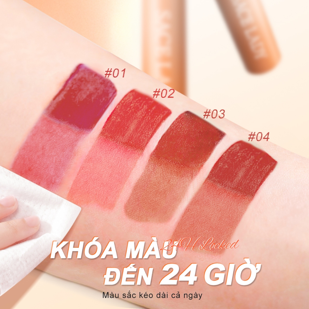 SACE LADY Son tint Lì Lâu Trôi 24h Chống Thấm Nước